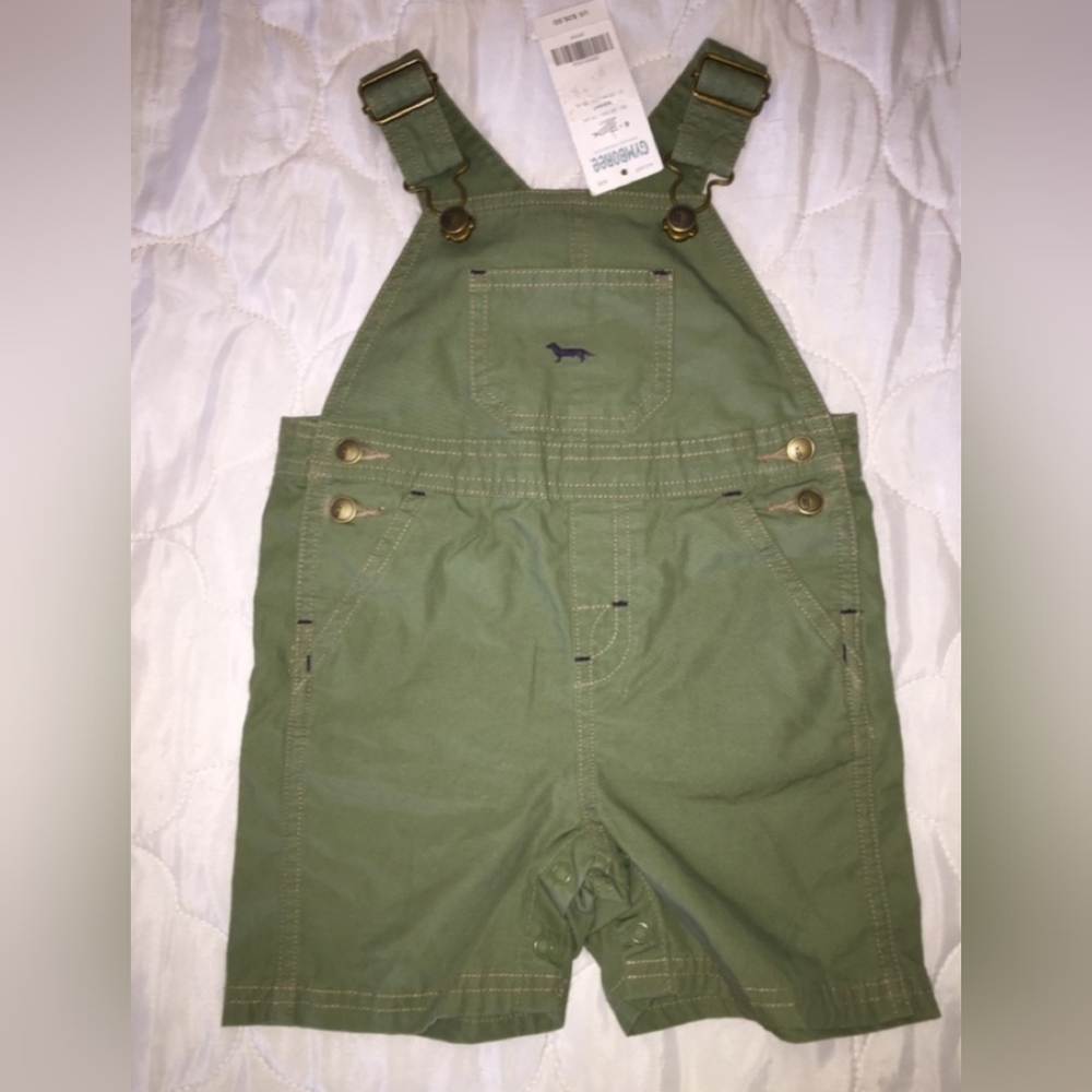 NWT Gymboree short overalls size 6-12 months